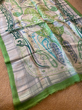 Load image into Gallery viewer, SP128 Minty linen long scarf
