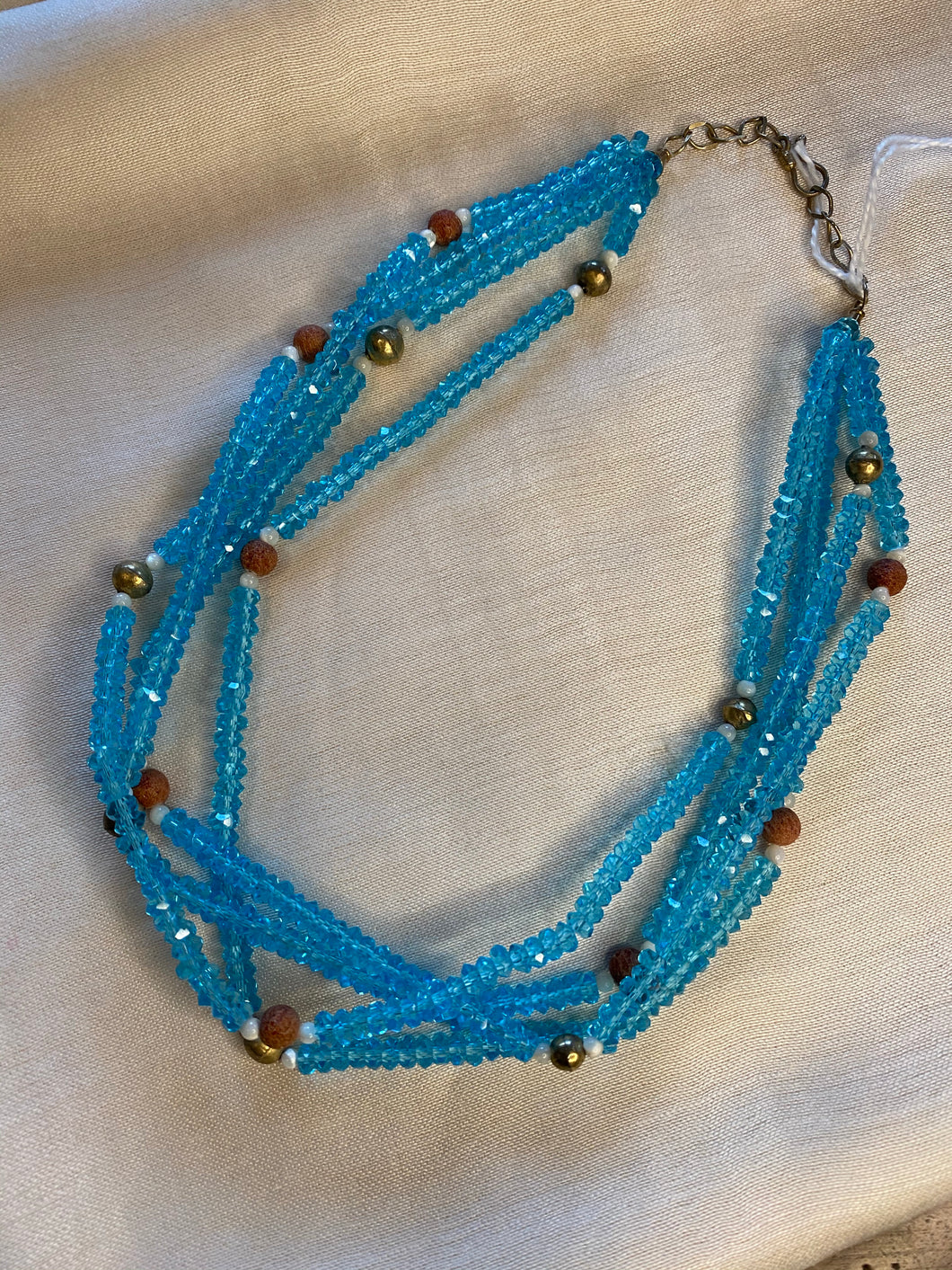 SPJ101 Aqua quartz necklace