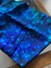 Load image into Gallery viewer, WI111 Royal blue, emerald and Chinese blue tie dye viscose silk scarf/sarong
